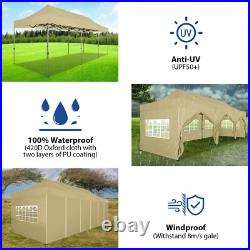 10x30'10' Heavy Duty Pop Up Canopy Commercial Tent Waterproof Gazebo Outdoor