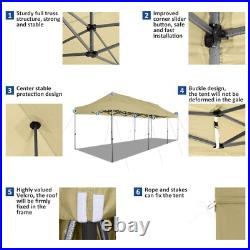 10x30'10' Heavy Duty Pop Up Canopy Commercial Tent Waterproof Gazebo Outdoor