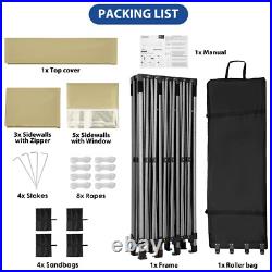 10x30'10' Heavy Duty Pop Up Canopy Commercial Tent Waterproof Gazebo Outdoor