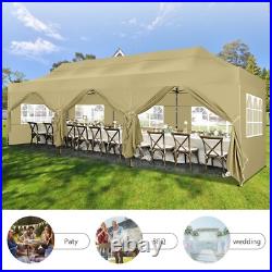 10x30'10' Heavy Duty Pop Up Canopy Commercial Tent Waterproof Gazebo Outdoor
