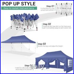 10x30'10' Heavy Duty Pop Up Canopy Commercial Tent Waterproof Gazebo Outdoor! US
