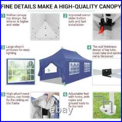 10x30'10' Heavy Duty Pop Up Canopy Commercial Tent Waterproof Gazebo Outdoor! US