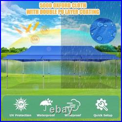 10x30/10x20/10x10 Pop up Canopy with Awning Heavy Duty Waterproof Vendors Tent