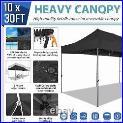 10x30/10x20ft Pop Up Canopy Tent with 8/6 Removable Sidewalls Waterproof Gazebo