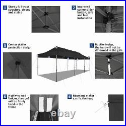 10x30/10x20ft Pop Up Canopy Tent with 8/6 Removable Sidewalls Waterproof Gazebo