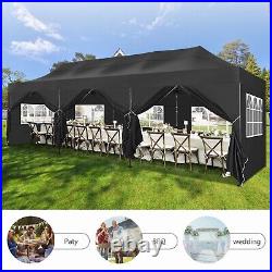 10x30/10x20ft Pop Up Canopy Tent with 8/6 Removable Sidewalls Waterproof Gazebo