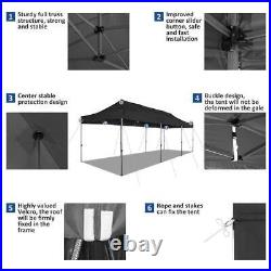 10x30 Canopy Heavy Duty Pop Up Tent Outdoor Gazebo Instant Shelter 8 Sidewalls