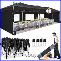 10x30' Commercial Pop UP Canopy Party Tent Folding Waterproof Gazebo Heavy Duty