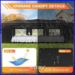 10x30' Commercial Pop UP Canopy Party Tent Folding Waterproof Gazebo Heavy Duty
