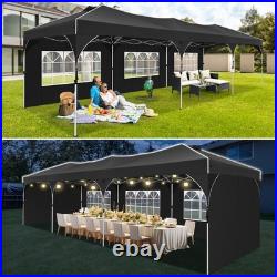 10x30' Commercial Pop UP Canopy Party Tent Folding Waterproof Gazebo Heavy Duty