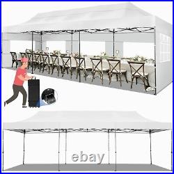 10x30' Heavy Duty Pop Up Canopy Commercial Tent Waterproof Gazebo Outdoor! NEW