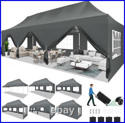 10x30 Heavy Duty Pop Up Canopy Commercial Tent Waterproof Gazebo Outdoor Party
