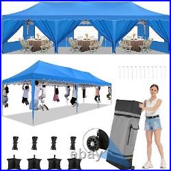 10x30 Heavy Duty Pop Up Canopy Commercial Tent Waterproof Gazebo Outdoor Party#