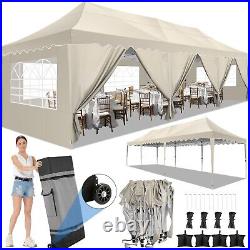 10x30' Heavy Duty Pop Up Canopy Commercial Tent Waterproof Gazebo Outdoor Party