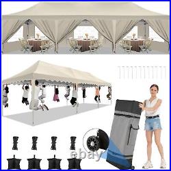 10x30' Heavy Duty Pop Up Canopy Commercial Tent Waterproof Gazebo Outdoor Party