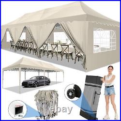 10x30' Heavy Duty Pop Up Canopy Commercial Tent Waterproof Gazebo Outdoor Party