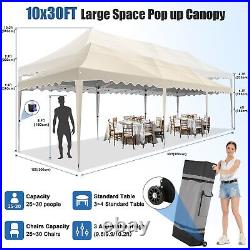 10x30' Heavy Duty Pop Up Canopy Commercial Tent Waterproof Gazebo Outdoor Party