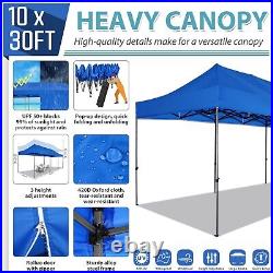 10x30 Heavy Duty Pop Up Canopy Commercial Tent Waterproof Gazebo Outdoor Party#