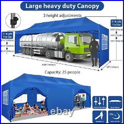 10x30 Heavy Duty Pop Up Canopy Commercial Tent Waterproof Gazebo Outdoor Party#