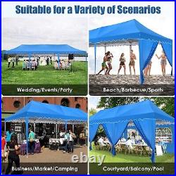 10x30 Heavy Duty Pop Up Canopy Commercial Tent Waterproof Gazebo Outdoor Party#