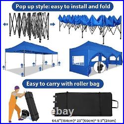 10x30 Heavy Duty Pop Up Canopy Commercial Tent Waterproof Gazebo Outdoor Party#