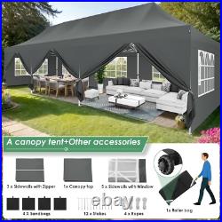 10x30 Heavy Duty Pop Up Canopy Commercial Tent Waterproof Gazebo Outdoor Party