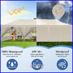 10x30' Heavy Duty Pop Up Canopy Commercial Tent Waterproof Gazebo Outdoor Party