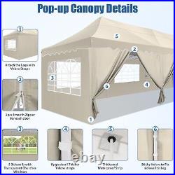 10x30' Heavy Duty Pop Up Canopy Commercial Tent Waterproof Gazebo Outdoor Party