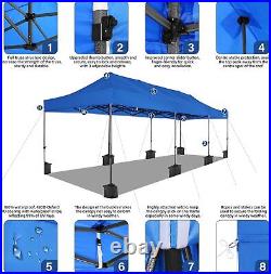 10x30' Heavy Duty Pop up Canopy Party Tent Waterproof Gazebo with8 Sides Upgrade
