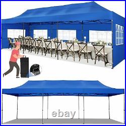 10x30? Heavy Duty Pop up Canopy Waterproof Commercial Wedding Party Tent UPF 50+