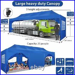 10x30? Heavy Duty Pop up Canopy Waterproof Commercial Wedding Party Tent UPF 50+