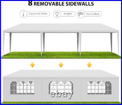 10x30' Outdoor Canopy Tent with Removable Sidewalls Gazebo Pavilion for Backya