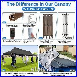 10x30 Pop Up Canopy Heavy Duty Tent with 8 Removable Sidewalls Commercial Gazebo