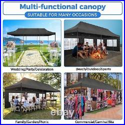 10x30 Pop Up Canopy Heavy Duty Tent with 8 Removable Sidewalls Commercial Gazebo