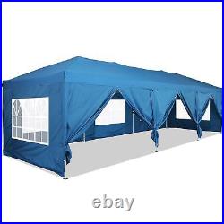 10x30 Pop Up Canopy Outdoor Party Tent Commercial Event Gazebo with 8 Sidewalls