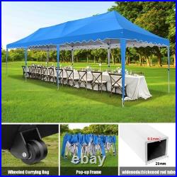 10x30 Pop up Canopy Heavy Duty Gazebo Waterproof Tent with Sidewalls & Sandbags