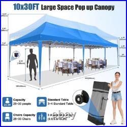 10x30 Pop up Canopy Heavy Duty Gazebo Waterproof Tent with Sidewalls & Sandbags