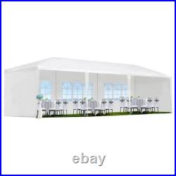 10x30' Wedding Party Canopy Tent Outdoor Gazebo with 5/8 Sidewalls