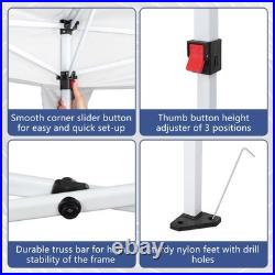 10x30 ft EZ Outdoor Pop Up Canopy Party Tent Garden Gazebo With 8 Pcs Sadbag