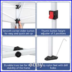 10x30 ft EZ Outdoor Pop Up Canopy Party Tent Garden Gazebo With 8 Pcs Sadbag