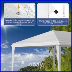 10x30 ft EZ Outdoor Pop Up Canopy Party Tent Garden Gazebo With 8 Pcs Sadbag