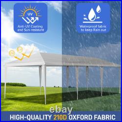 10x30 ft EZ Outdoor Pop Up Canopy Party Tent Garden Gazebo With 8 Pcs Sadbag