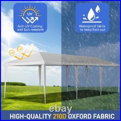 10x30 ft EZ Outdoor Pop Up Canopy Party Tent Garden Gazebo With 8 Pcs Sadbag