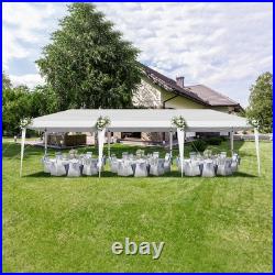 10x30 ft EZ Outdoor Pop Up Canopy Party Tent Garden Gazebo With 8 Pcs Sadbag