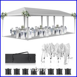 10x30 ft EZ Pop Up Canopy Tent Waterproof Outdoor Wedding Party & Bag On Wheels