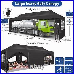 10x3020 Heavy Duty Pop Up Canopy Party Tent Waterproof Gazebo Outdoor Wedding