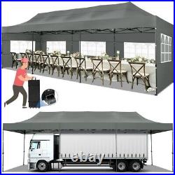 10x30FT Heavy Duty Pop Up Canopy Commercial Tent Waterproof Gazebo Outdoor