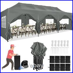 10x30FT Heavy Duty Pop Up Canopy Commercial Tent Waterproof Gazebo Outdoor