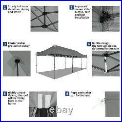 10x30FT Heavy Duty Pop Up Canopy Commercial Tent Waterproof Gazebo Outdoor