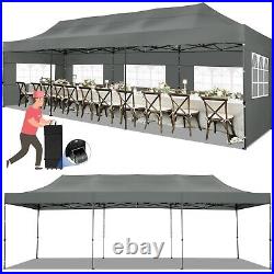 10x30FT Heavy Duty Pop Up Canopy Commercial Tent Waterproof Gazebo Outdoor